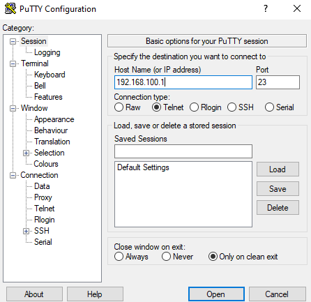 telnet