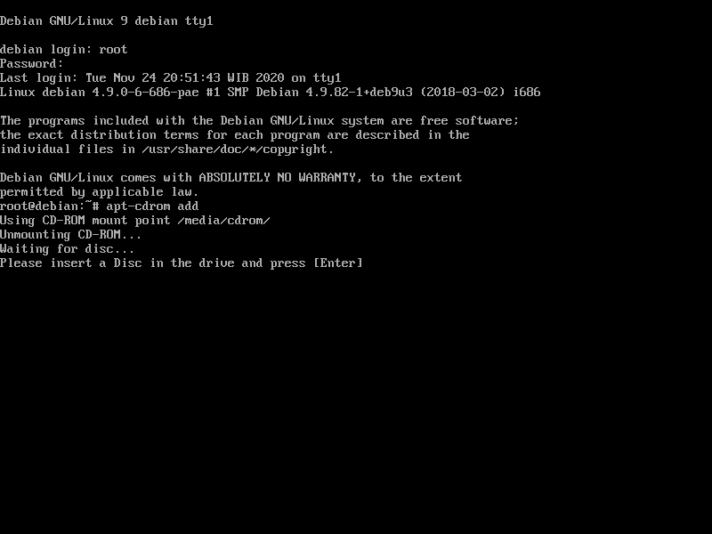 apt-cdrom add dhcp server
