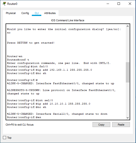 konfigurasi Routing ospf